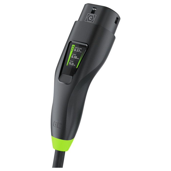 Green Cell Habu EV-Ladestation 7m 2-in-1 11kw Black Cargador para Vehículos Eléctricos Green Cell Habu EV-Ladestation 7m 2-in-1 11kw Black Cargador para Vehículos Eléctricos