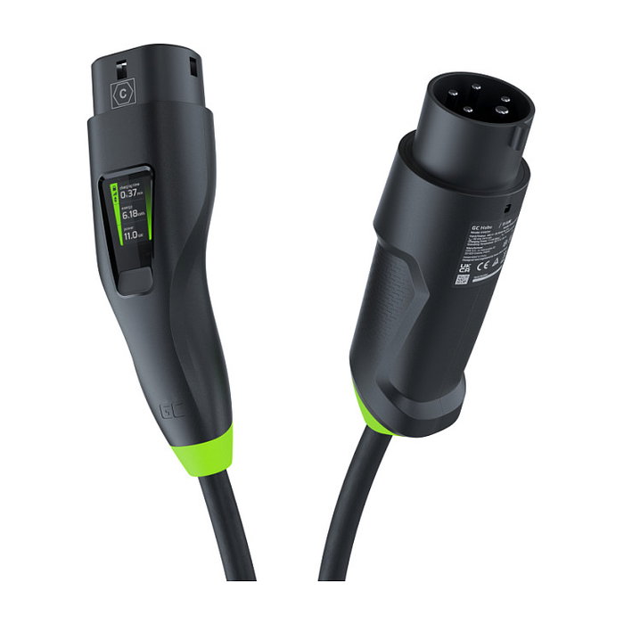 Green Cell Habu EV-Ladestation 7m 2-in-1 11kw Black Cargador para Vehículos Eléctricos Green Cell Habu EV-Ladestation 7m 2-in-1 11kw Black Cargador para Vehículos Eléctricos