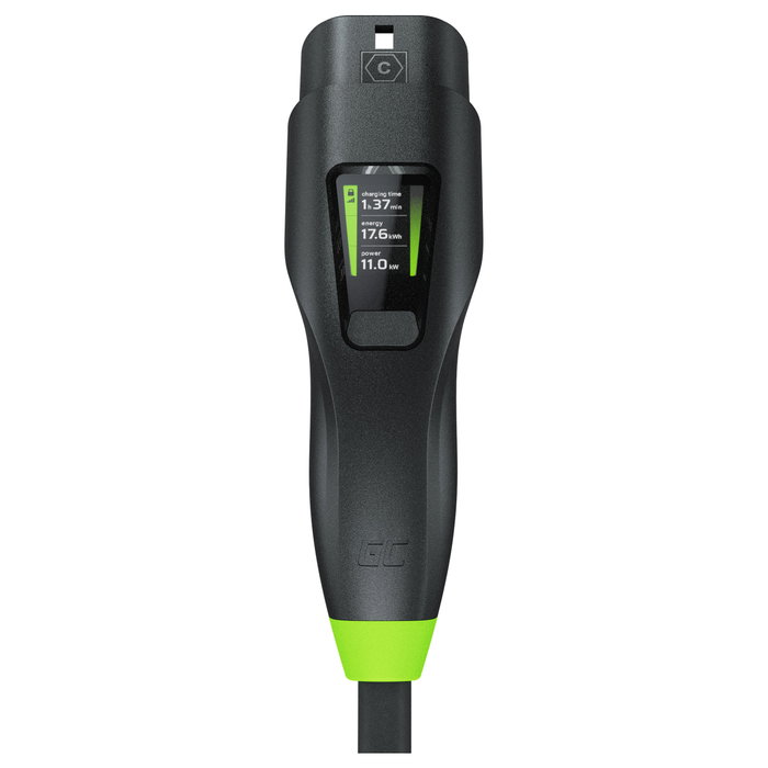 Green Cell Habu Cargador Móvil EV 11kW Tipo 2 7m Negro