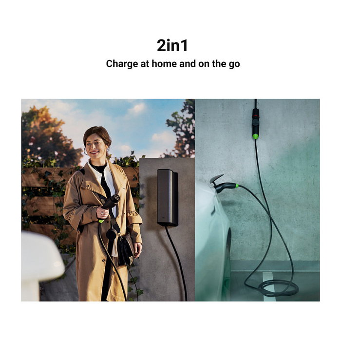 Green Cell Habu EV-Ladestation 7m 2-in-1 11kw Black Cargador para Vehículos Eléctricos Green Cell Habu EV-Ladestation 7m 2-in-1 11kw Black Cargador para Vehículos Eléctricos
