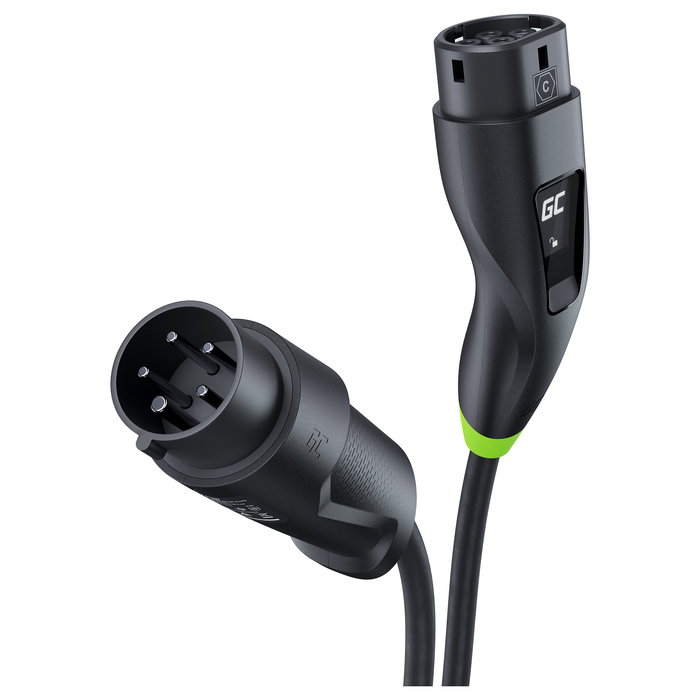 Green Cell Habu EV-Ladestation 7m 2-in-1 11kw Black Cargador para Vehículos Eléctricos Green Cell Habu EV-Ladestation 7m 2-in-1 11kw Black Cargador para Vehículos Eléctricos