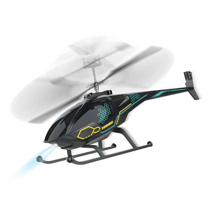 Bizak Air Mamba Helicóptero Teledirigido 2 Canales Infrarrojo con Luces LED para Interiores