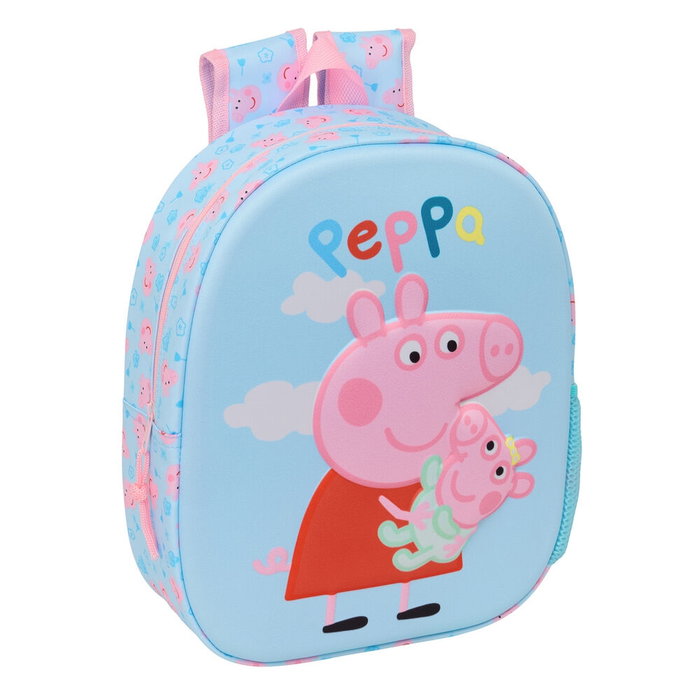 Safta Mochila 3D Peppa Pig 27x33x10cm