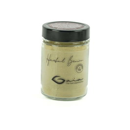Gaia Brown Henna Ayurvédica - Tinte Natural para Canas en Cabellos Morenos y Castaños Oscuros 175g