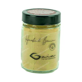 Gaia Brown 175g - Tinte Natural para Cubrir Canas en Cabellos Morenos y Castaños Oscuros - Henna Ayurvédica