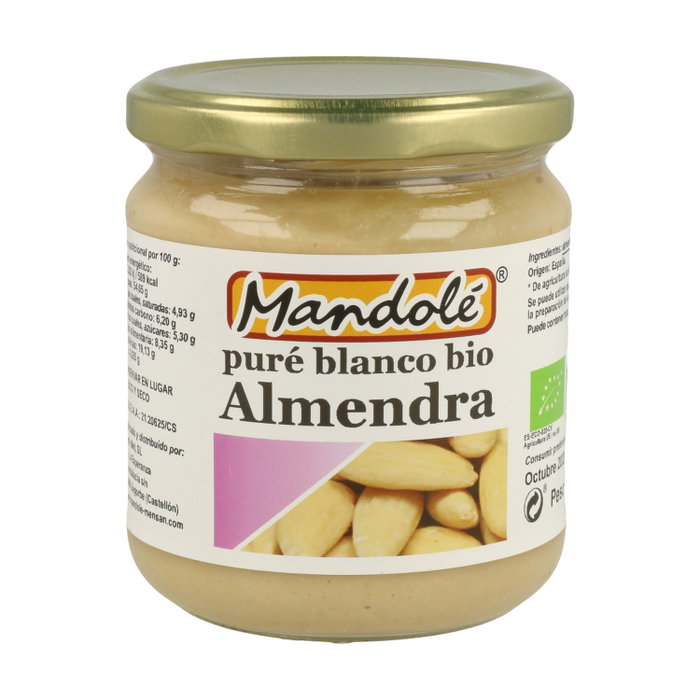 Mandole Mantequilla de Almendra Blanca Bio 325g Mandole Mantequilla de Almendra Blanca Bio 325g