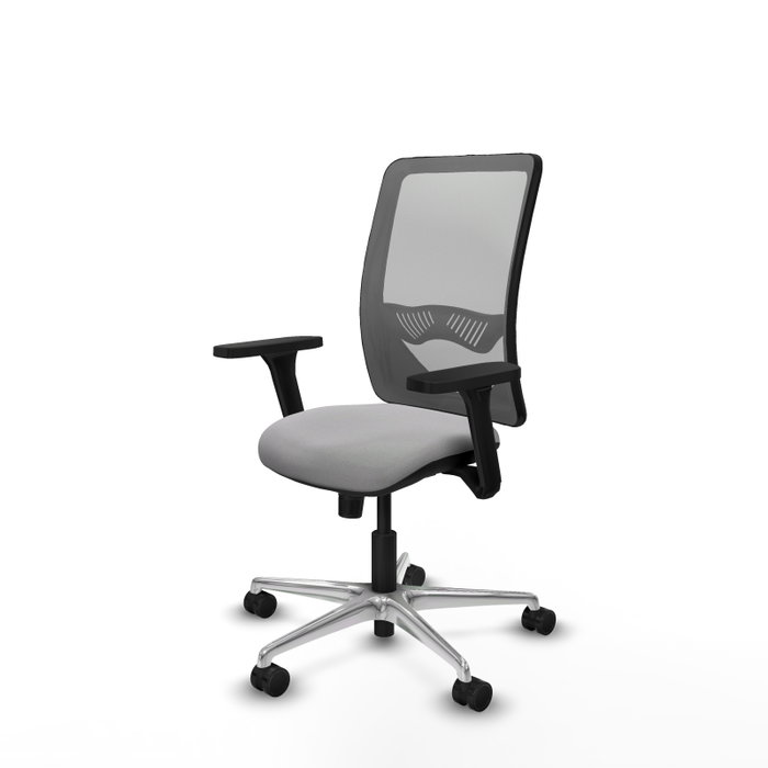 PIQUERAS Y CRESPO Silla de oficina Zulema con mecanismo Sincro, Gris