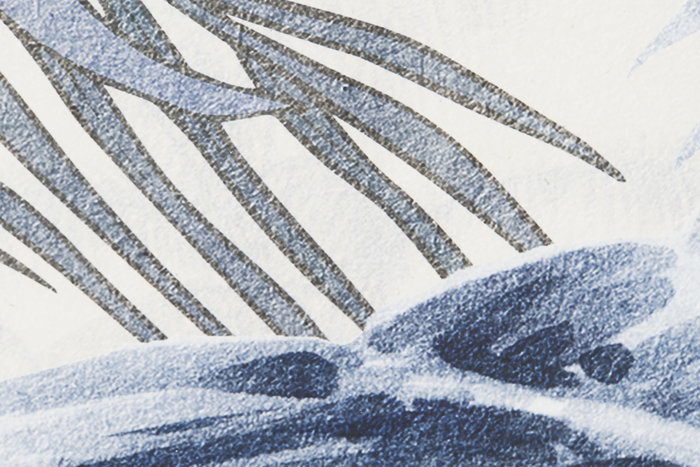 DKD Home Decor Cuadro Mediterraneo Azul Blanco 2 Unidades 3 x 100 x 70 cm Cristal Abeto Palmera