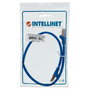 Intellinet Cable de red RJ45 Cat6 0,5 metros, S/FTP blindado, cobre, LSZH, azul - garantía de por vida