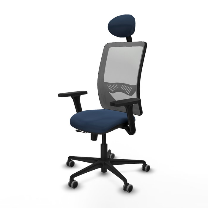 PIQUERAS Y CRESPO Silla de oficina Zulema Azul marino y Gris