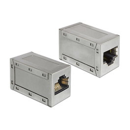 DeLOCK Adaptador RJ45 hembra a RJ45 hembra Cat.5e STP 86088 Gris