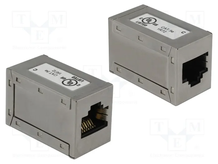 DeLOCK 86088 Adaptador RJ45 Hembra a Hembra Cat.5e STP Gris DeLOCK 86088 Adaptador RJ45 Hembra a Hembra Cat.5e STP Gris