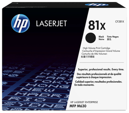 HP Cartucho de tóner original LaserJet 81X Negro (CF281X)