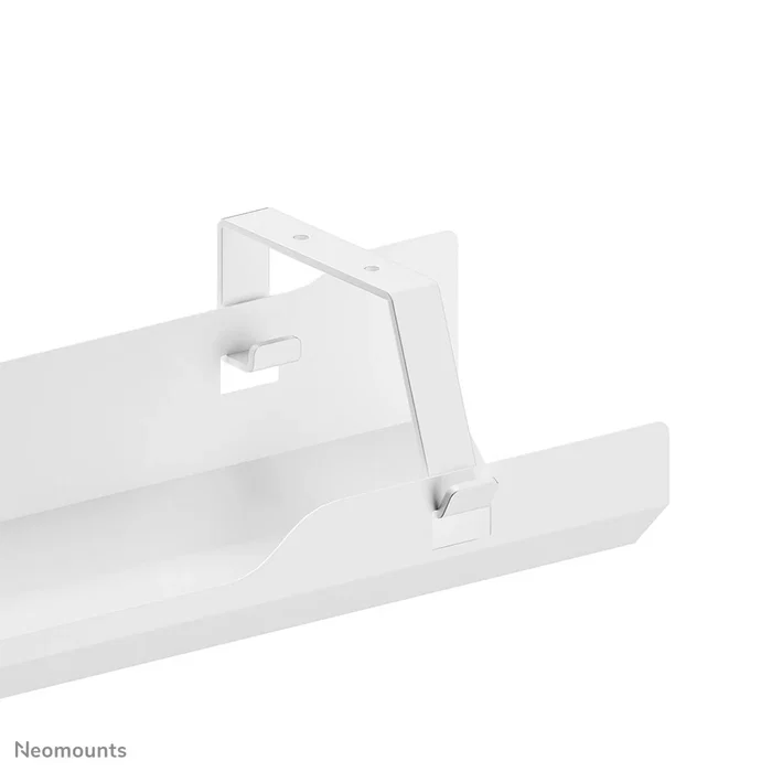 Neomounts ADS07-122WH Bandeja Organizadora de Cables para Escritorio, Acero Blanco, Montaje con Tornillos, 1 Pieza