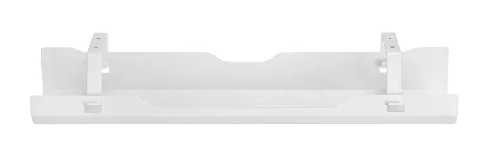 Neomounts ADS07-122WH Bandeja Organizadora de Cables para Escritorio, Acero Blanco, Montaje con Tornillos, 1 Pieza