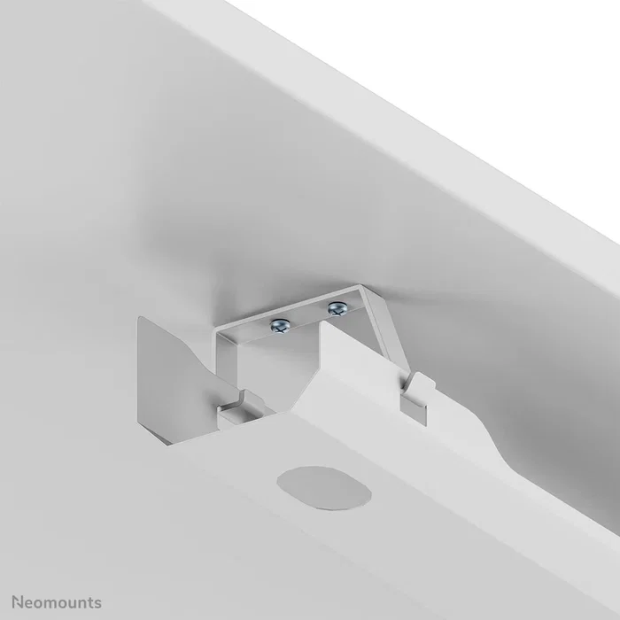 Neomounts ADS07-122WH Bandeja Organizadora de Cables para Escritorio, Acero Blanco, Montaje con Tornillos, 1 Pieza