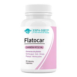 ESPADIET Flatocar 60Cap. para Problemas Digestivos, Flatulencia, Meteorismo y Diarrea