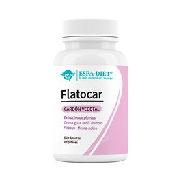 ESPADIET Flatocar 60Cap. para Problemas Digestivos, Flatulencia, Meteorismo y Diarrea