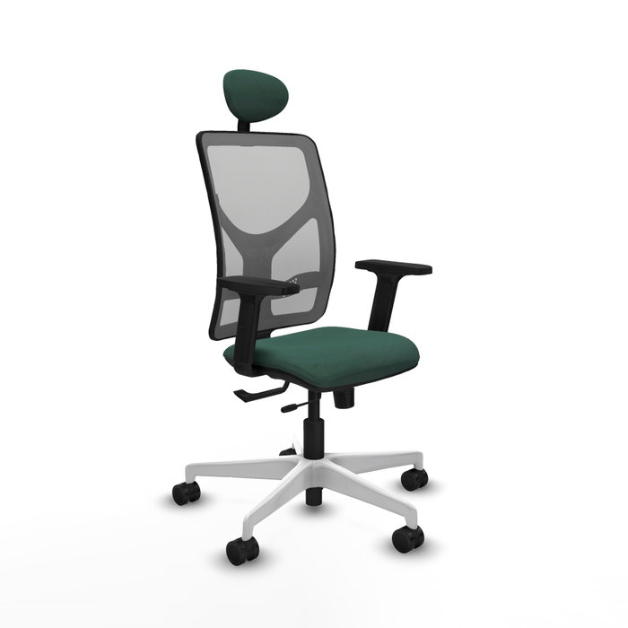 PIQUERAS Y CRESPO Silla de oficina Motilla con mecanismo Sincro/Traslack, Verde botella y Gris PIQUERAS Y CRESPO Silla de oficina Motilla con mecanismo Sincro/Traslack, Verde botella y Gris