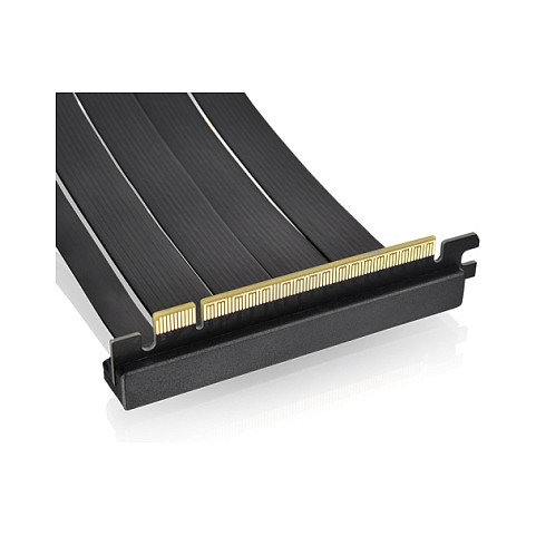 Thermaltake AC-071-CO1OTN-C1 Cable Elevador PCI-E 4.0 de 90 Grados, Doble, 130mm, Negro
