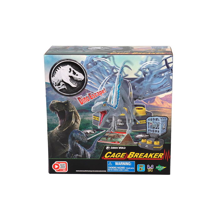 Epoch Jurassic World Cage Breaker Juego 7523 - Dinosaurio Velociraptor