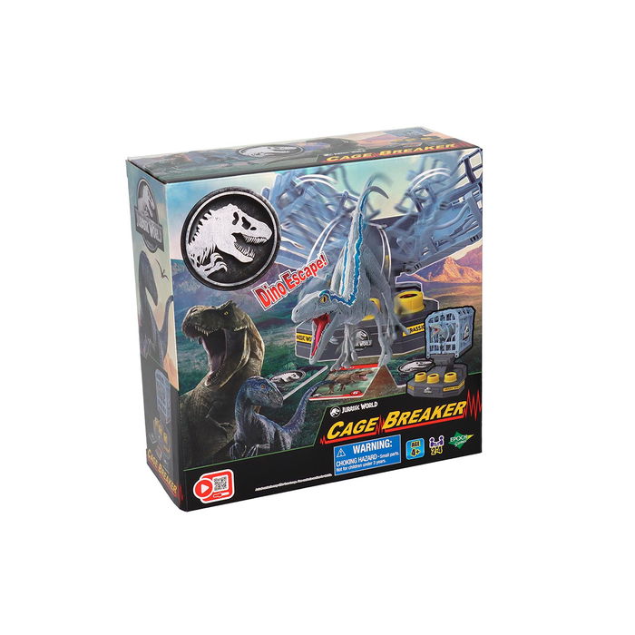 Epoch Jurassic World Cage Breaker Juego 7523 - Dinosaurio Velociraptor