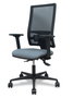 PIQUERAS Y CRESPO Silla Bormate Asincro con Malla Negra y Asiento Bali Gris