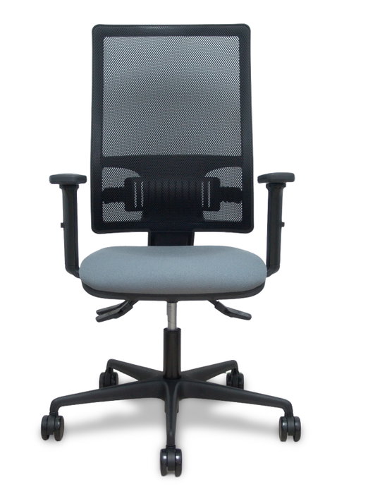 PIQUERAS Y CRESPO Silla Bormate Asincro con Malla Negra y Asiento Bali Gris PIQUERAS Y CRESPO Silla Bormate Asincro con Malla Negra y Asiento Bali Gris
