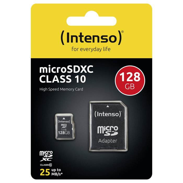 Intenso MicroSDXC Clase 10 128 GB con Adaptador SD Intenso MicroSDXC Clase 10 128 GB con Adaptador SD