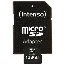 Intenso MicroSDXC 128 GB Clase 10 con adaptador SD