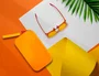 Antartik Estuche Portatodo Tropical Dive Silicona Soft Naranja