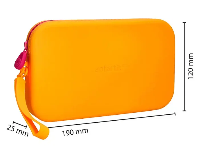 Antartik Estuche Portatodo Tropical Dive Silicona Soft Naranja