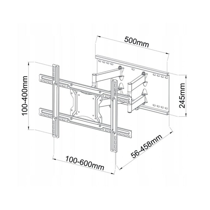 Soporte TV ART AR-87 80" 60 Kg