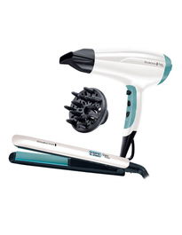 Remington SET SECADOR Y PLANCHA DE PELO SHINE 2300W