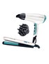 Remington SET SECADOR Y PLANCHA DE PELO SHINE 2300W