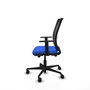 PIQUERAS Y CRESPO Silla de oficina Haches con mecanismo Sincro/Traslack Azul y Negro
