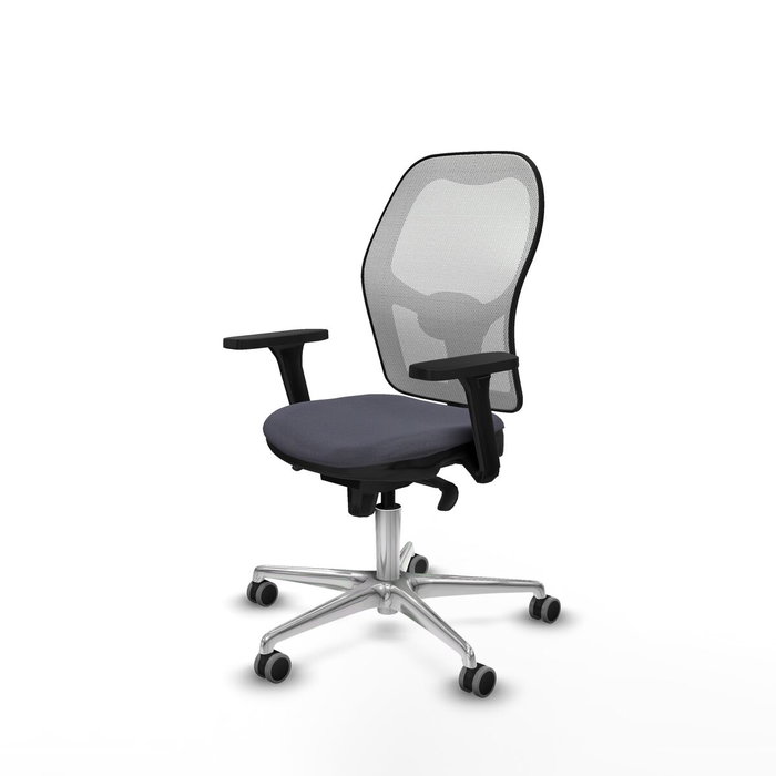 PIQUERAS Y CRESPO Silla de oficina Jorquera con mecanismo sincro, Gris y Blanca PIQUERAS Y CRESPO Silla de oficina Jorquera con mecanismo sincro, Gris y Blanca