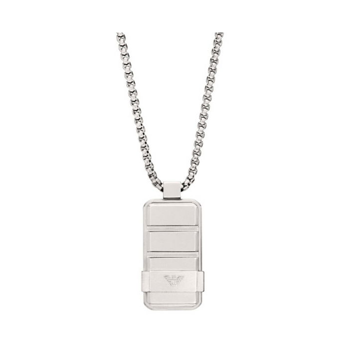Collar Hombre Emporio Armani EGS3078040 Plateado