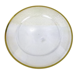 DKD Home Decor Bajoplato Dorado 33x1,5x33 cm