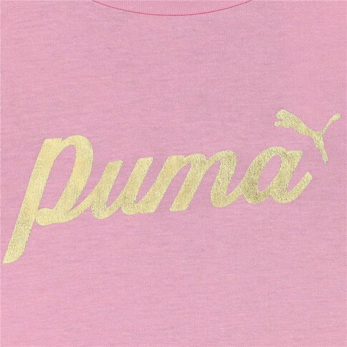 Camiseta de Manga Corta Infantil Puma Essentials+ Script Metallic G