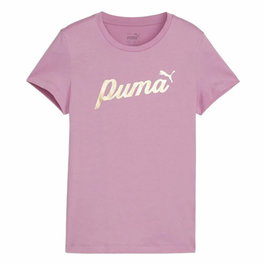 Camiseta de Manga Corta Infantil Puma Essentials+ Script Metallic G