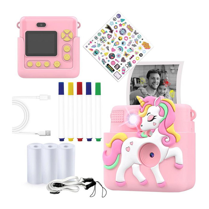 Denver KPC-1363 Cámara Instantánea Infantil Rosa con Impresora
