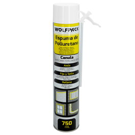 WOLFPACK LINEA PROFESIONAL Espuma de Poliuretano 750 ml con Cánula