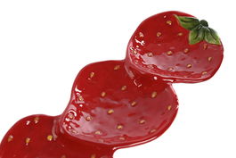 DKD Home Decor Bandeja Gres Rojo 32 x 11.5 x 3.2 cm