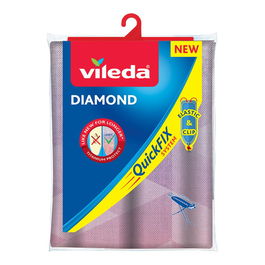 Vileda Funda para Tabla de Planchar Diamond 120 x 38 cm con Recubrimiento de Dióxido de Titanio