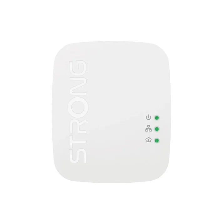Strong POWERLWF600DUOMINI Adaptador Powerline WiFi 600 Mbit/s Gigabit Ethernet 2 Puertos Blanco Kit 2 Piezas