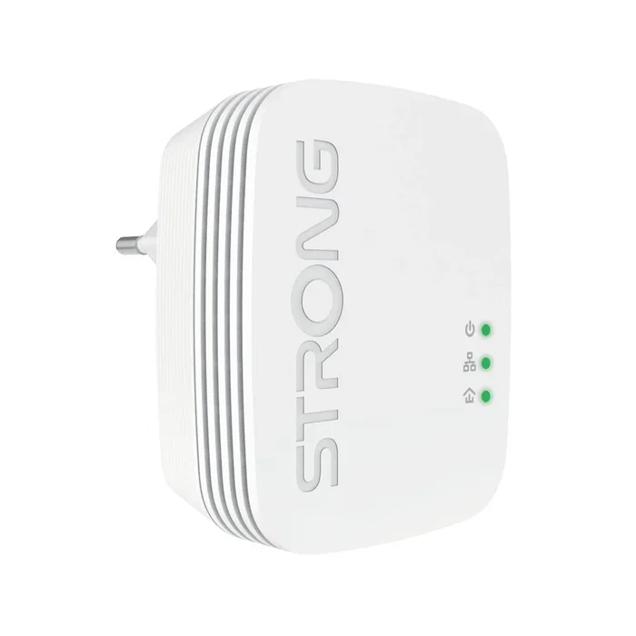 Strong POWERLWF600DUOMINI Adaptador Powerline WiFi 600 Mbit/s Gigabit Ethernet 2 Puertos Blanco Kit 2 Piezas