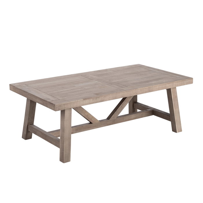 Ixia Mesa de Centro Natural de Madera de Pino 130 x 70 x 46 cm