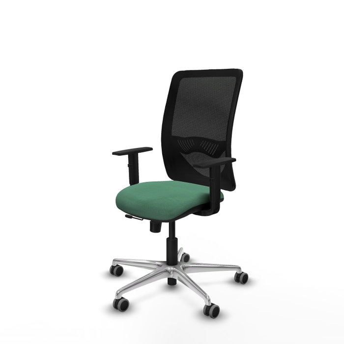 PIQUERAS Y CRESPO Silla de oficina Zulema Verde esmeralda y Negro