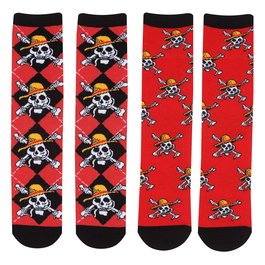 One Piece Pack de 2 Pares de calcetines L-XL
